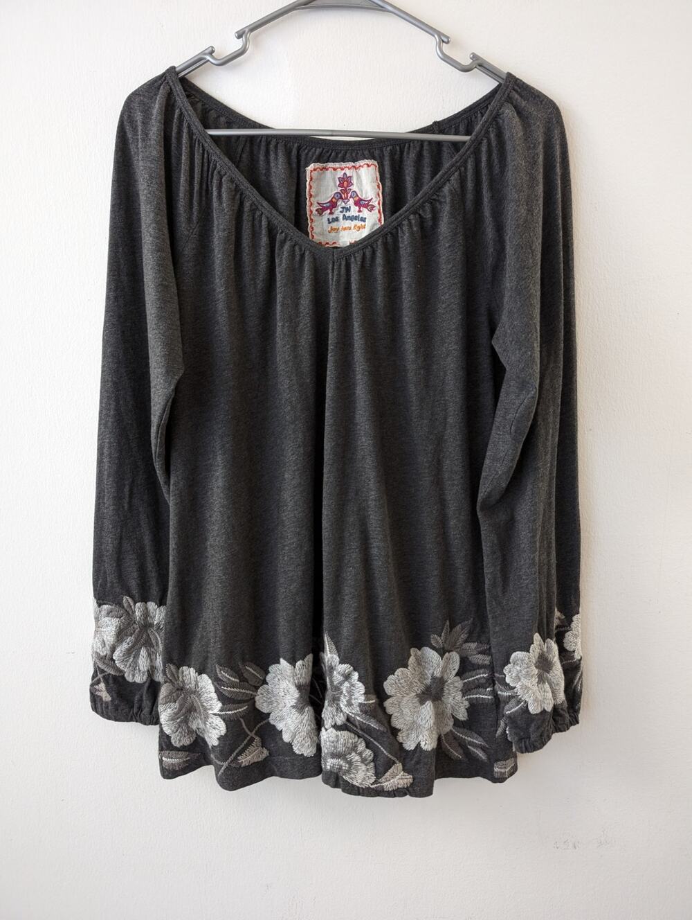 johnny was jw los angeles embroidered top
